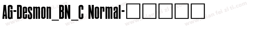 AG-Desmon_BN_C Normal字体转换